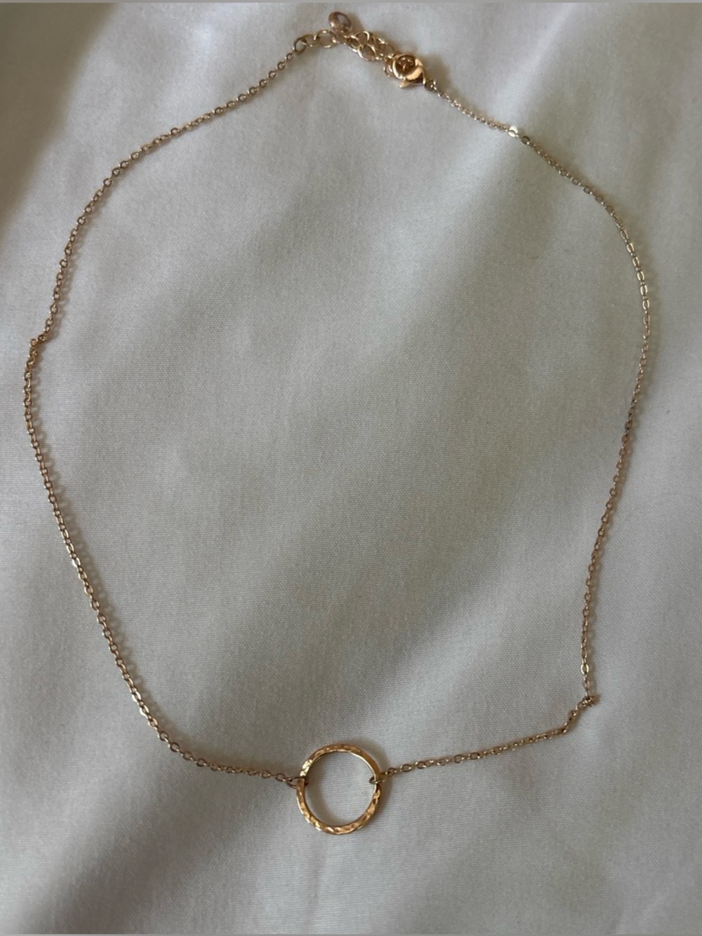 Gold Karma Circle Pendant Necklace Women's Jewelry